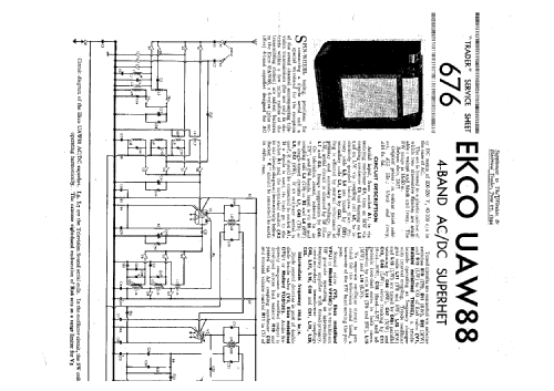 UAW88; Ekco, E.K.Cole Ltd.; (ID = 1335932) Radio