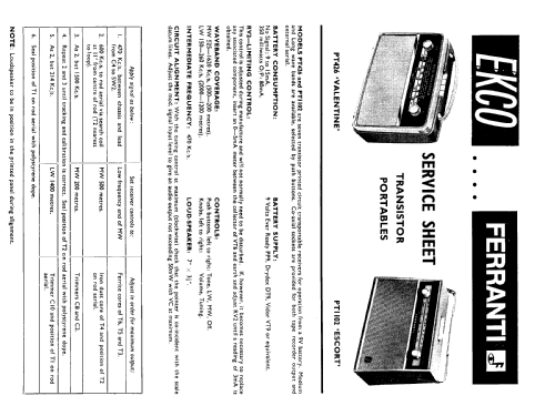 Valentine PT426; Ekco, E.K.Cole Ltd.; (ID = 2294289) Radio