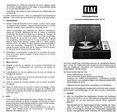 161TV; Elac Electroacustic (ID = 2731807) R-Player