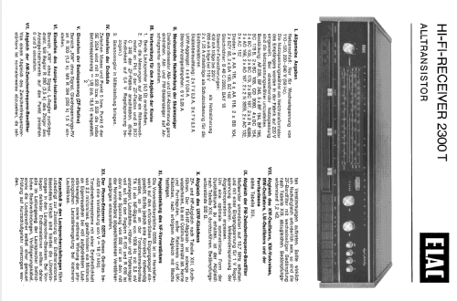 2300T; Elac Electroacustic (ID = 694956) Radio