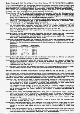 Stereo-Magnetsystem Tonabnehmer STS-344-E; Elac Electroacustic (ID = 3049454) Microphone/PU