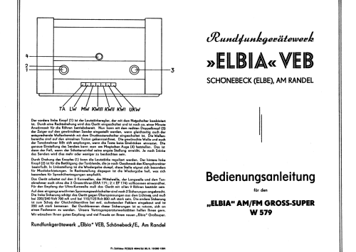 W579; Elbia GmbH; (ID = 1898156) Radio