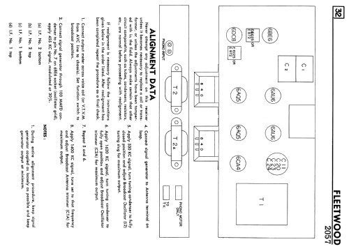 Fleetwood 23D26 Ch= 2057; Electrical Products (ID = 2357295) Radio