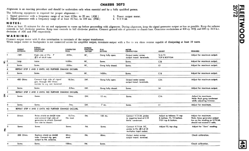 Fleetwood Ch= 2072; Electrical Products (ID = 2375440) Radio