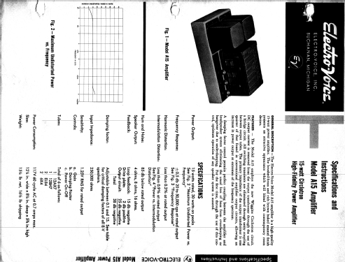 A15 ; Electro-Voice Inc.; (ID = 1389803) Ampl/Mixer