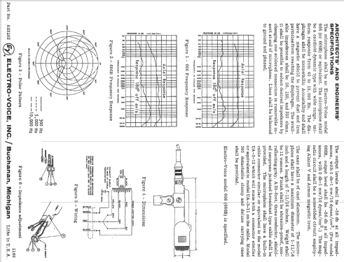 Cardioid Microphone 666; Electro-Voice Inc.; (ID = 1764939) Microphone/PU