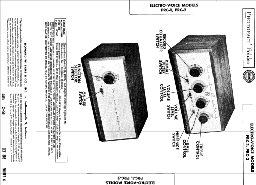 Preamplifier & Remote Control set PRC-1; Electro-Voice Inc.; (ID = 564271) Ampl/Mixer