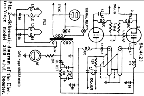 UHF TV Booster 3400; Electro-Voice Inc.; (ID = 1894921) Ampl. HF