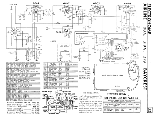 Airline L-379 LCR62-418Z; Electrohome Dominion (ID = 2328734) Radio