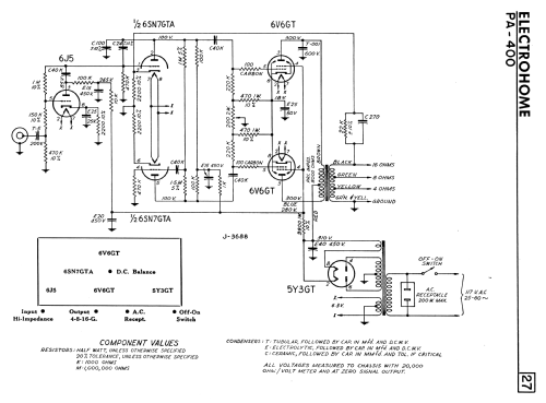 PA-400 ; Electrohome Dominion (ID = 2267129) Ampl/Mixer