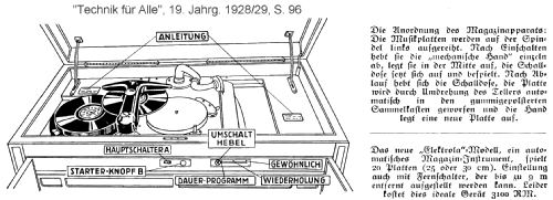 Automatisches Magazin Instrument W2; Electrola GmbH (ID = 2924223) TalkingM