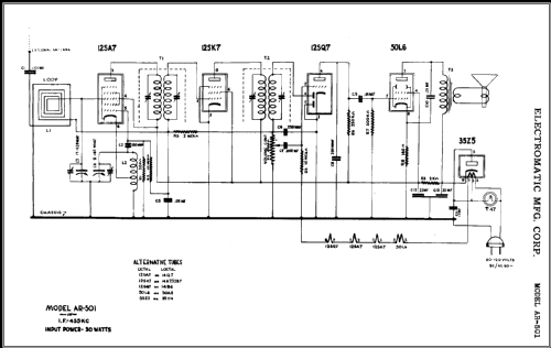 AR-501 ; Electromatic (ID = 455788) Radio