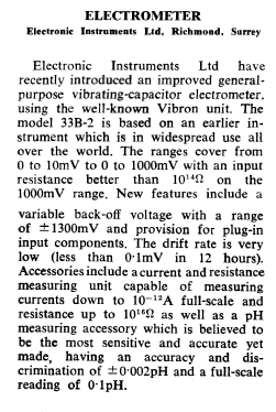 Electrometer 33B-2; MicOvac Brand (ID = 2766305) Equipment