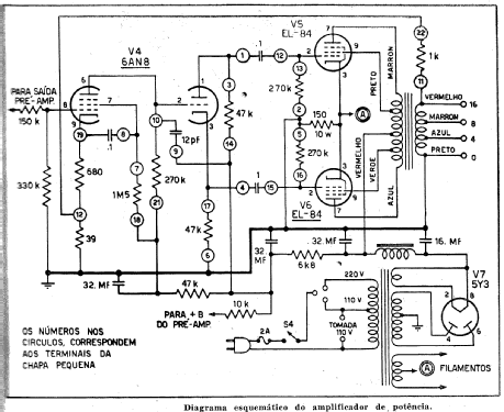 Amplificador Hi-Fi; Electronic do Brasil (ID = 1971970) Ampl/Mixer