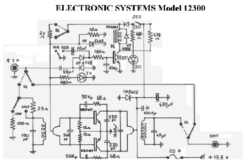 Broadband RF Linear Amplifier 12300; Electronic Systems, (ID = 2394813) RF-Ampl.