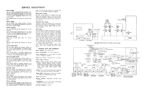 Automatic Contemporary 805; Electrosound Pty Ltd (ID = 3019010) Televisore