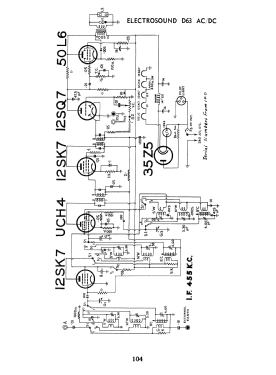 D63; Electrosound Pty Ltd (ID = 2736293) Radio