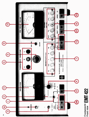 Gleichlauf-Messgerät EMT 422; Elektromesstechnik (ID = 2921674) Equipment