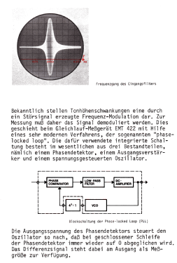 Gleichlauf-Messgerät EMT 422; Elektromesstechnik (ID = 2921675) Equipment