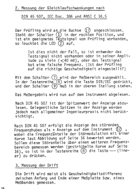 Gleichlauf-Messgerät EMT 422; Elektromesstechnik (ID = 2921685) Equipment