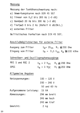 Gleichlauf-Messgerät EMT 422; Elektromesstechnik (ID = 2921691) Ausrüstung