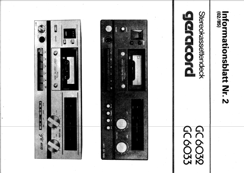 Geracord GC6033; Elektronik Gera, VEB (ID = 1237551) Ton-Bild