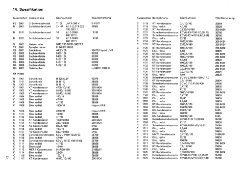 Geracord GC6033; Elektronik Gera, VEB (ID = 1243093) Reg-Riprod