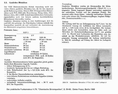 Rulag-Akku RZP2; Elektrotechnische (ID = 1320514) Power-S