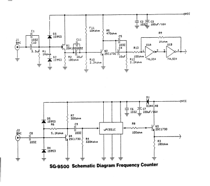 Signal Generator/Counter SG-9500; Elenco Electronics (ID = 2050345) Equipment