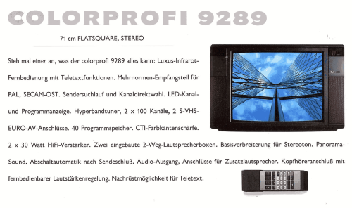 Colorprofi 9289; Elin AG für (ID = 2080069) Television