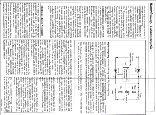 Labornetzgerät 0-40 V, 0-5 A; Elrad; Hannover (ID = 1925677) Equipment