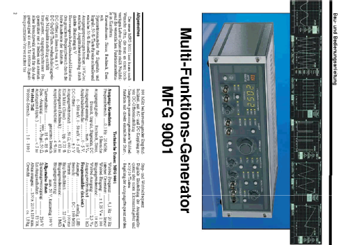 Multi-Funktions-Generator MFG9001; ELV Elektronik AG; (ID = 1869561) Ausrüstung