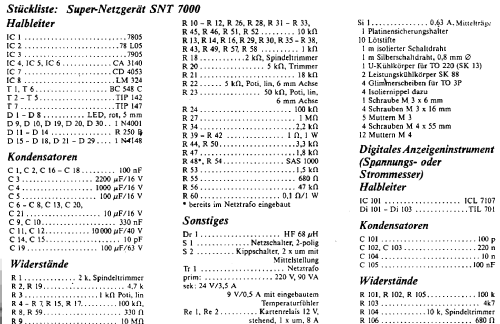 Super-Netzgerät SNT 7000; ELV Elektronik AG; (ID = 498180) Equipment