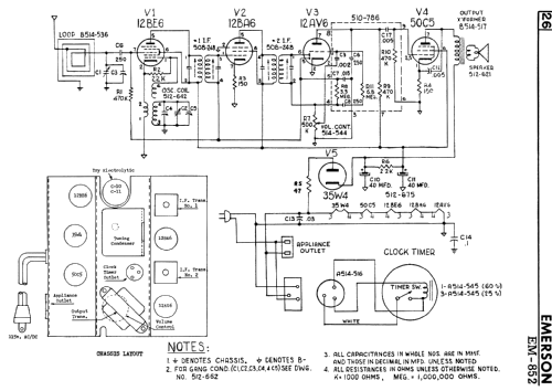 EM-852 ; Emerson Canada; (ID = 2759456) Radio