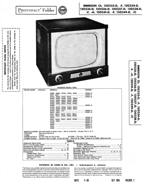 1046D Ch= 120235-D; Emerson Radio & (ID = 2708027) Fernseh-E