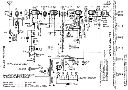 Duotone 107-AC Ch= E5; Emerson Radio & (ID = 280784) Radio