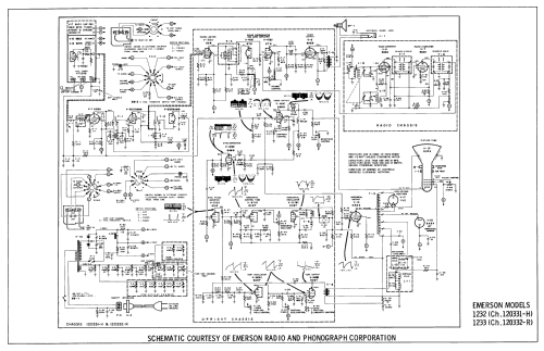 1232 Ch= 120331-H; Emerson Radio & (ID = 1986881) TV-Radio