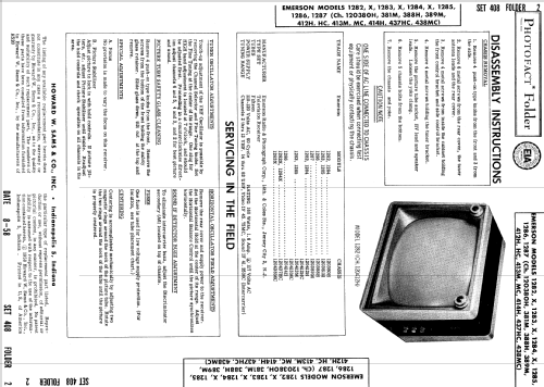 1283 Ch= 120413M; Emerson Radio & (ID = 848892) Television