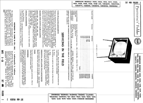 1405 Ch= 120401U; Emerson Radio & (ID = 966656) Television