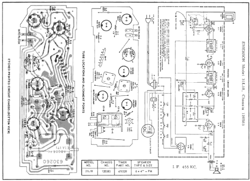 31L18 Ch= 120583; Emerson Radio & (ID = 205929) Radio