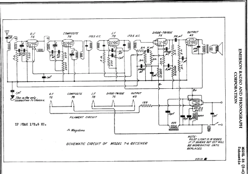 35 Ch= T-6; Emerson Radio & (ID = 280358) Radio