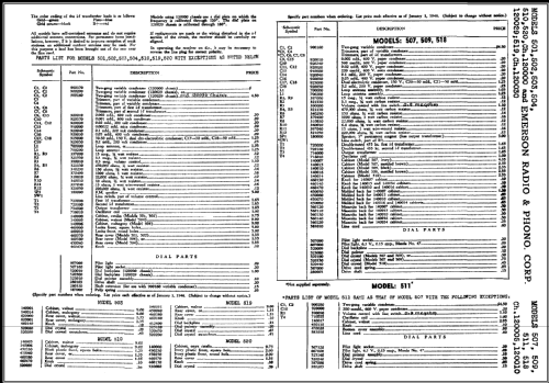 503 Ch= 120029; Emerson Radio & (ID = 421861) Radio