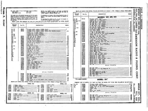 503 general model; Emerson Radio & (ID = 3112950) Radio