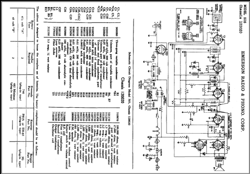 505 Ch= 120020; Emerson Radio & (ID = 423277) Radio