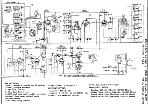 524-2 Ch= 120022; Emerson Radio & (ID = 281996) Radio