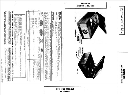 525 Ch= 120037; Emerson Radio & (ID = 838365) Radio