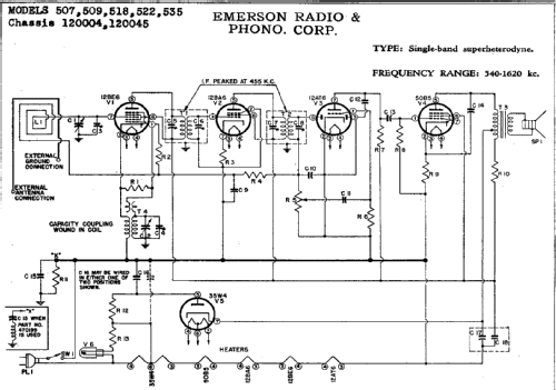535 Ch= 120045; Emerson Radio & (ID = 281764) Radio