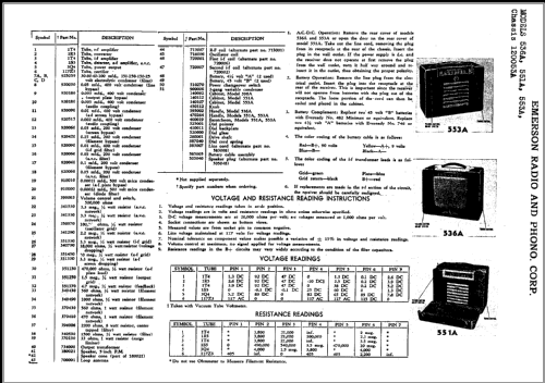 536A Ch= 120053A; Emerson Radio & (ID = 379396) Radio