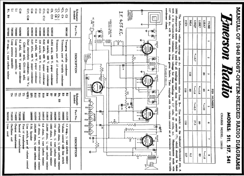 541 Ch= 120010; Emerson Radio & (ID = 86681) Radio