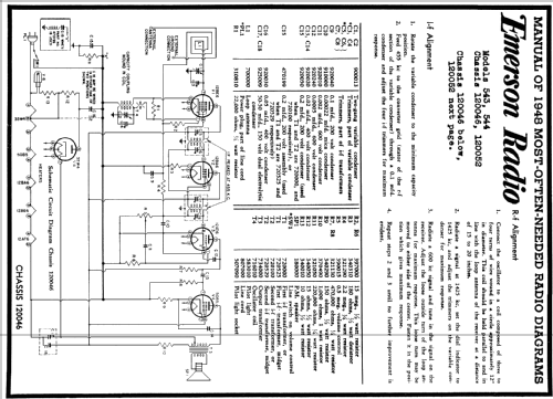 544 Ch= 120046; Emerson Radio & (ID = 86709) Radio